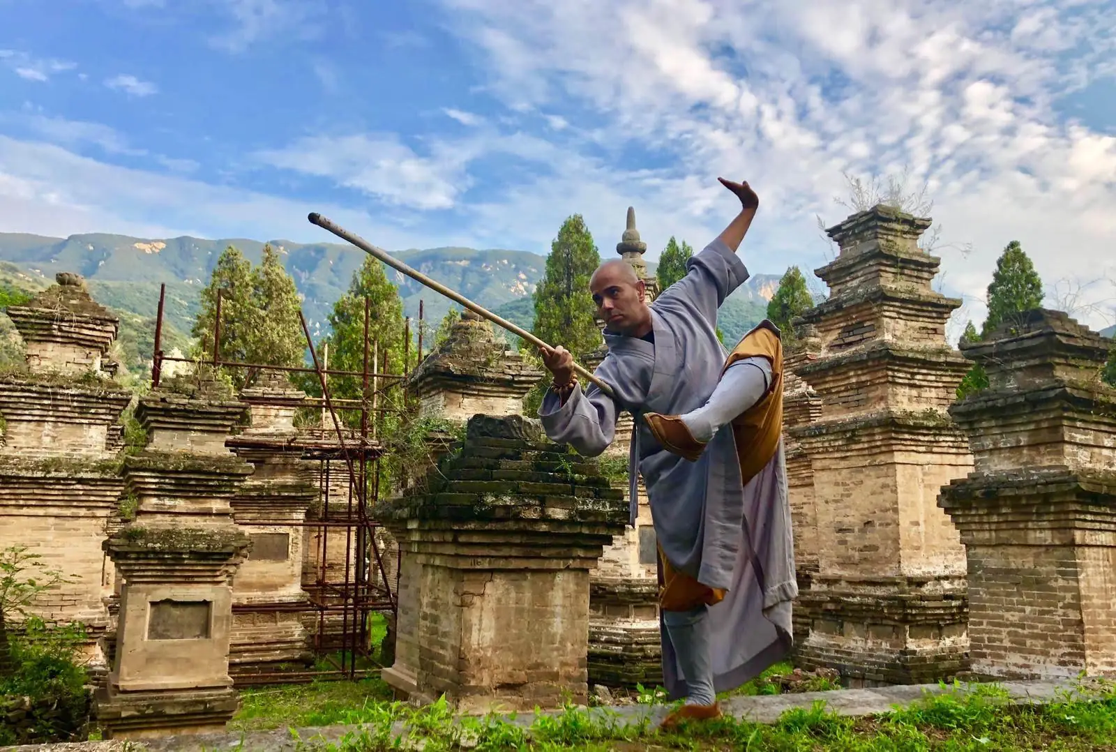 Bosque de pagodas del Templo Shaolin en la montaña Songshan
